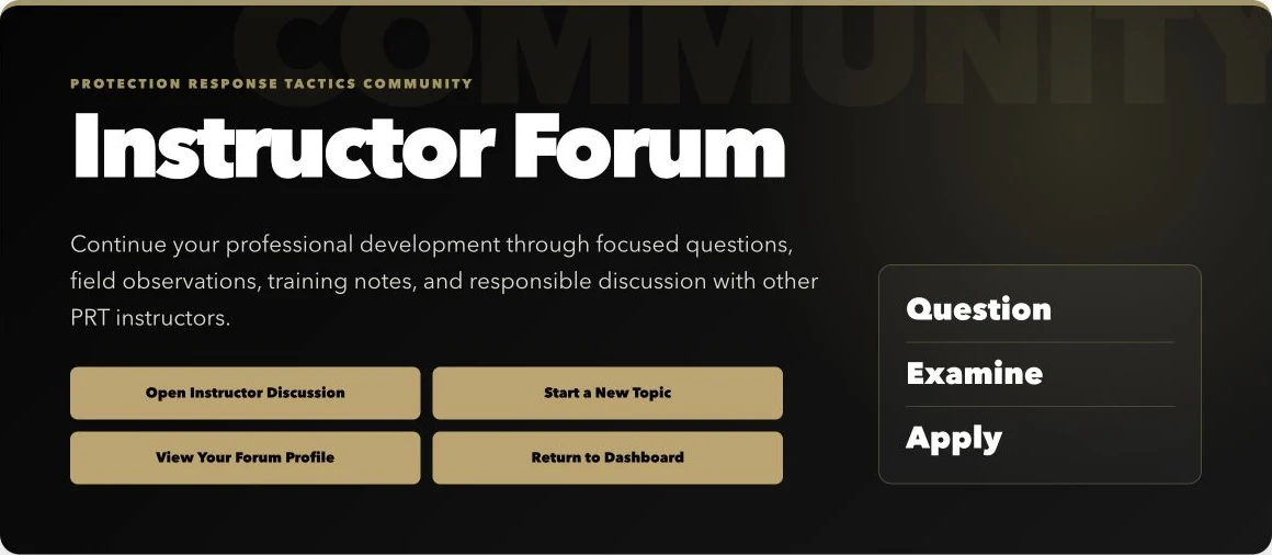 PRT Academy preview: Member forum